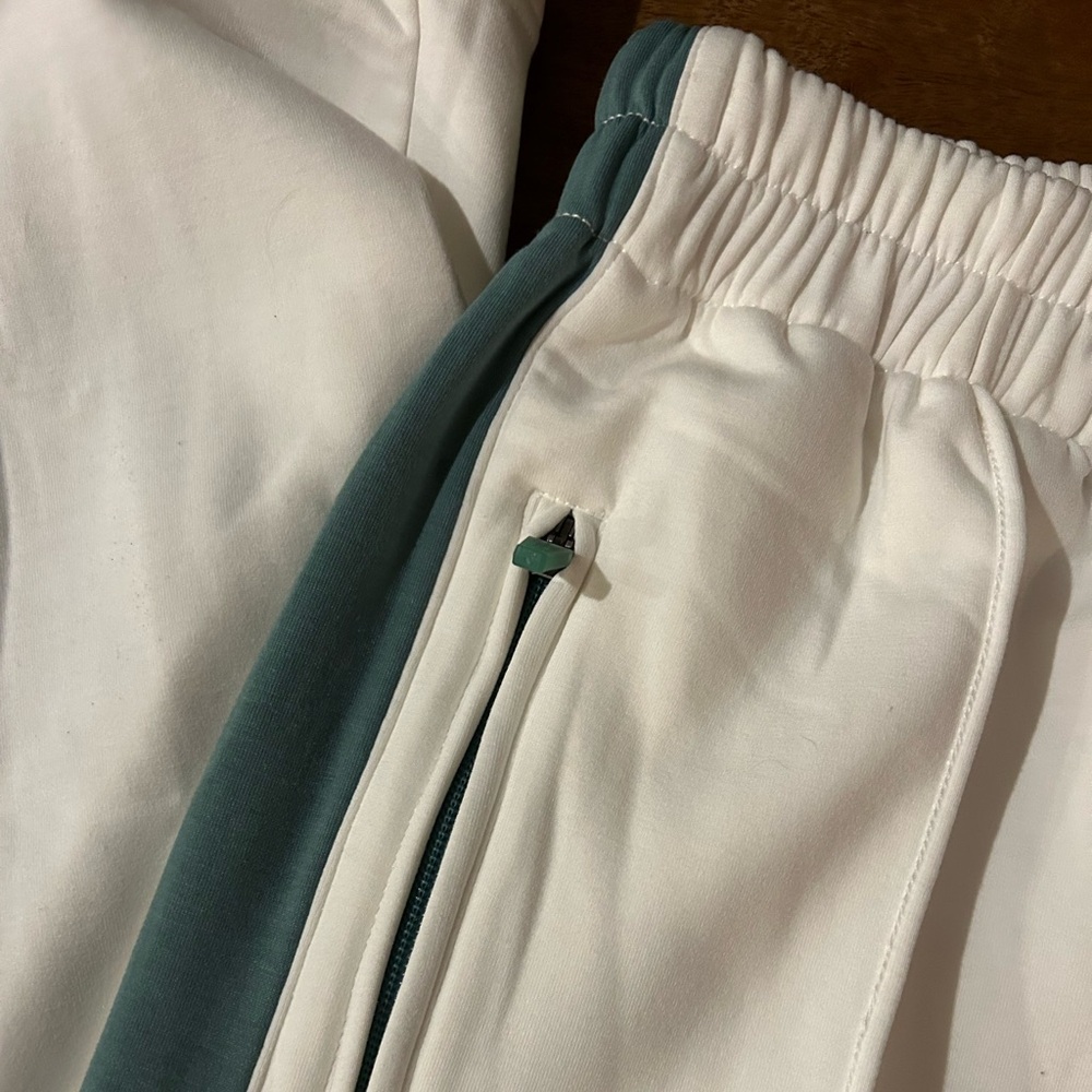 FP Movement by Free People White and Teal Track Pants - Picture 3 of 10